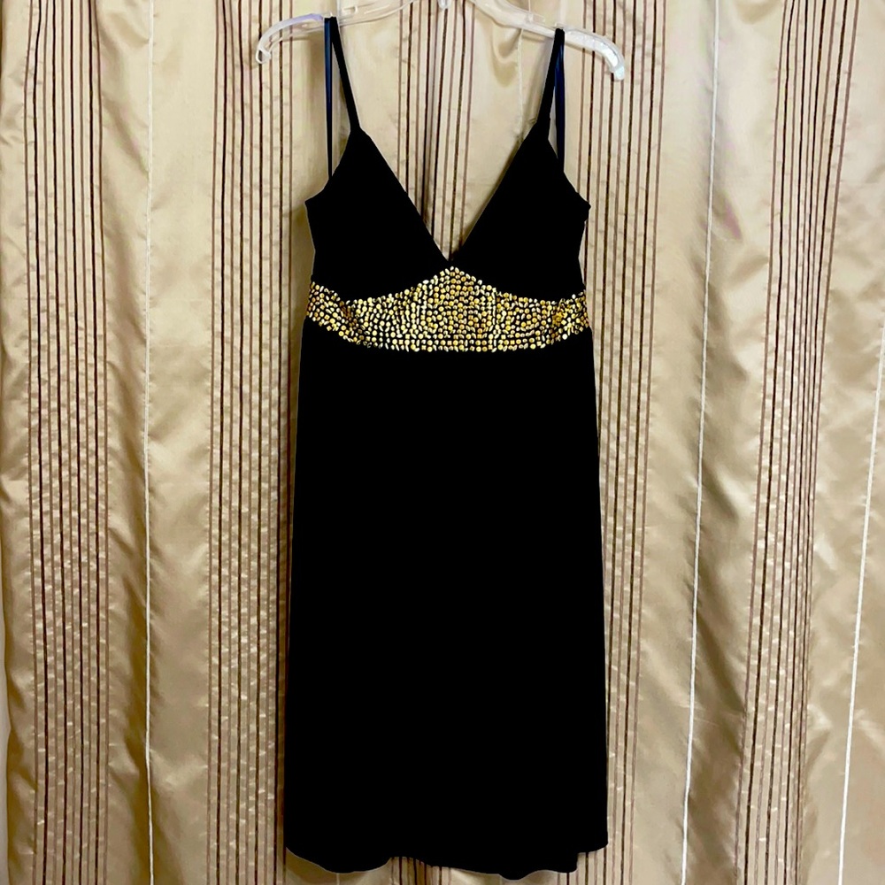 Black & Gold Little Black Dress
